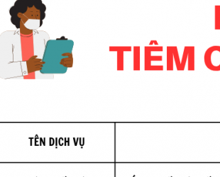Bảng giá tiêm chủng dịch vụ Trung tâm Y tế Khu vực Ninh Phước