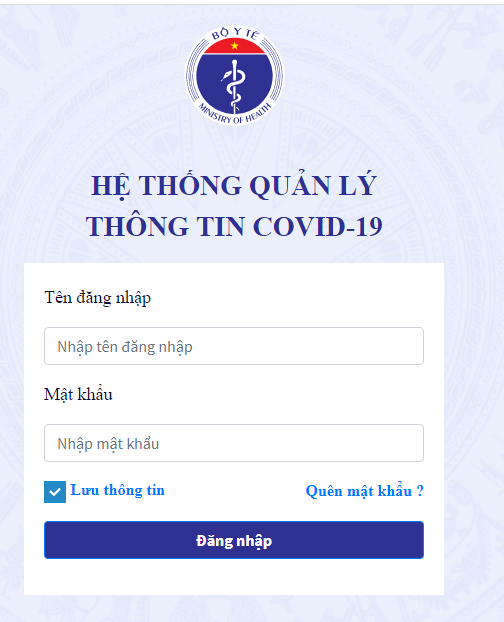 HỆ THỐNG QUÁN LÝ THÔNG TIN COVID 19