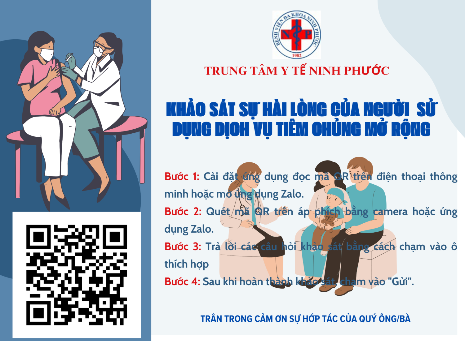 KHẢO SÁT SỰ HÀI LÒNG NGƯỜI SỬ DỤNG DỊCH VỤ TIÊM CHỦNG MỞ RỘNG