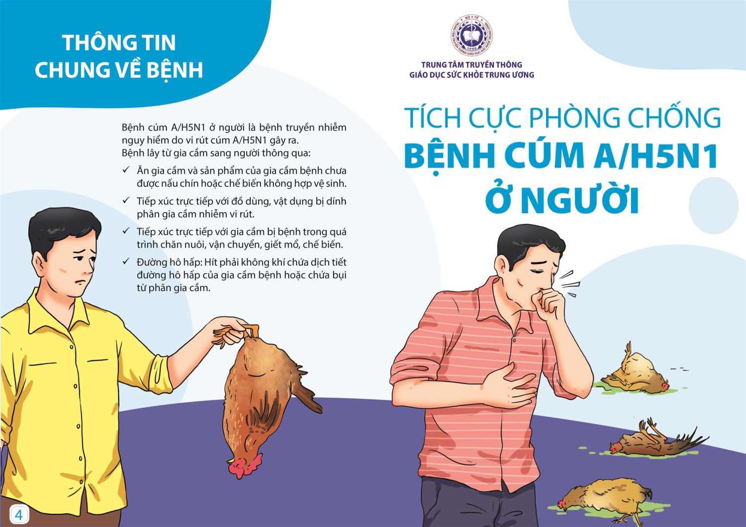 Khuyến cáo phòng lây nhiễm Cúm gia cầm (A/H5) trên người