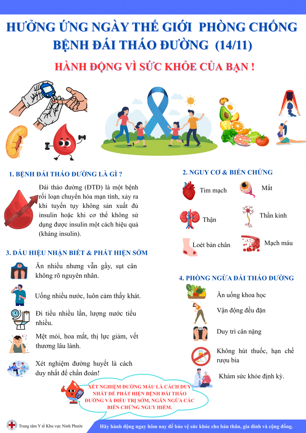 Hưởng ứng ngày đái tháo đường thế giới 14/11
